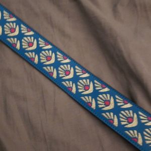 crossbody embroidered strap